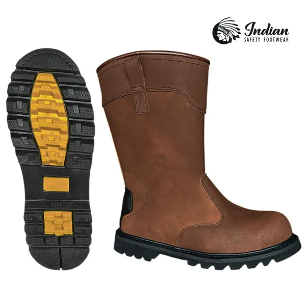 Bota de Soldador Caña Alta Premium Leather Indian Safety
