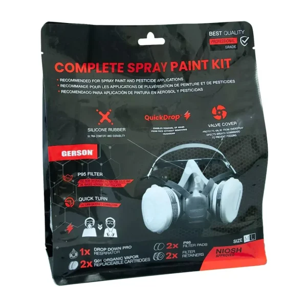 Kit Completo de Respirador para Pintura en Spray Gerson