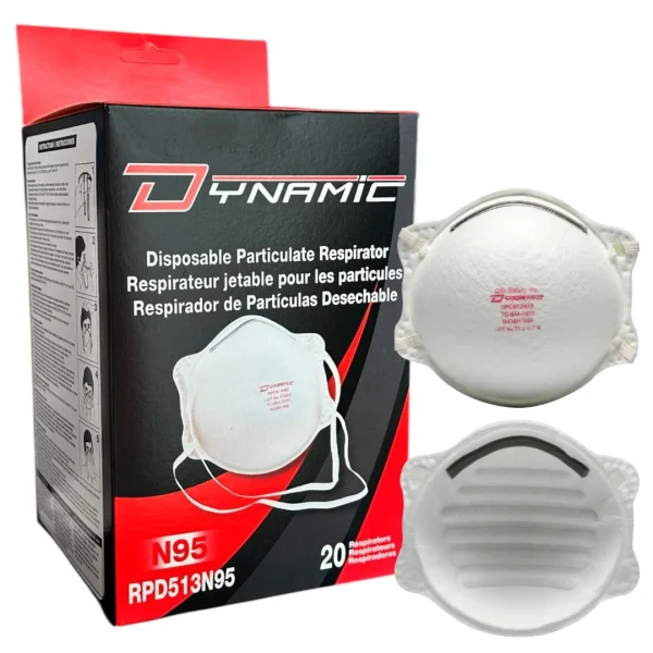 Respirador N95 Desechable Dynamic Box 20 Unidades