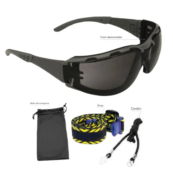 Lente de Seguridad Spy Flex Dual Gris