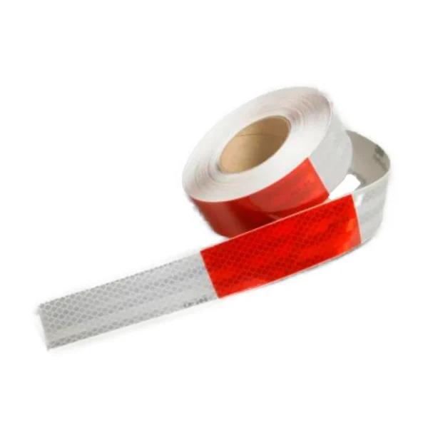 Cinta Reflectiva Adhesiva Rojo y Blanco