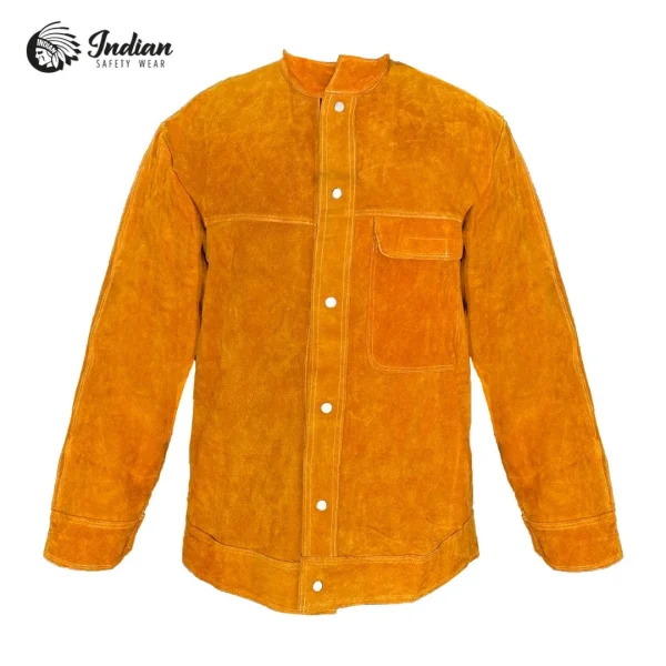 Chaqueta de Soldador Cuero Premium Indian Safety Wear